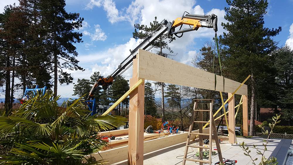 Construction d'un pool-house complet - loire-toiture.fr